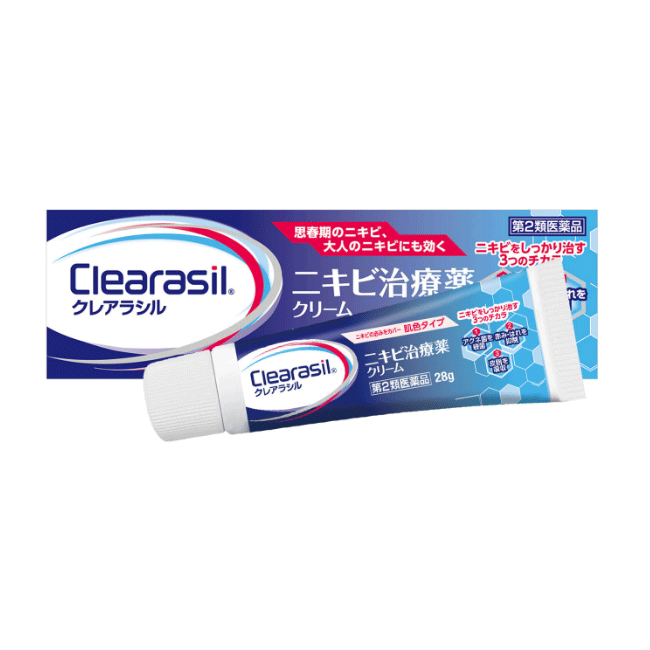 Clearasil 여드름 치료 크림 피부색 타입 (28g)