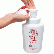 [라이온] 하다카라 바디 샴푸 거품 타입 플로랄 부케의 향기 본체 550ml