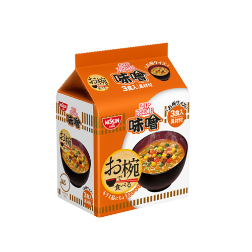 [NISSIN] 그릇에 먹는 컵 누들 된장 3개입
