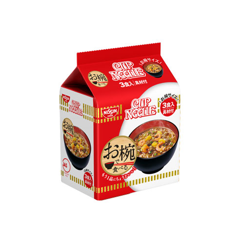 [NISSIN] 그릇에 먹는 컵 누들 오리지널 3개입