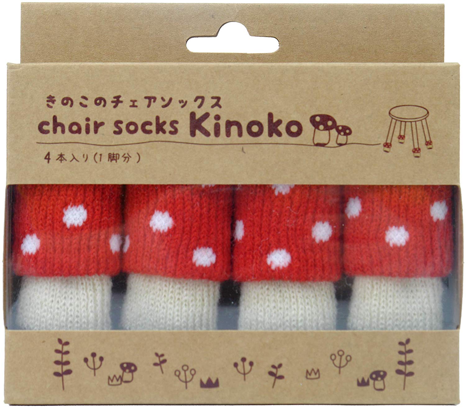 버섯모양 의자 양말