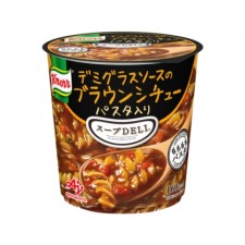 데미 글라스 소스의 브라운 스튜 파스타컵