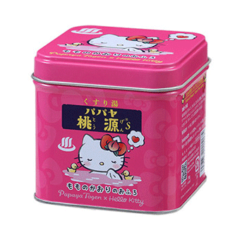 파파야 도원 S 70g 캔 입욕제 헬로 키티