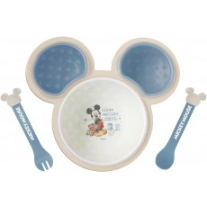 미키 마우스 한손으로 이유식 팔레트 블루
