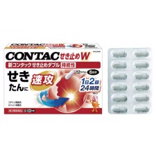 신 콘택 CONTAC 기침 가래 방지 더블W 12캡슐