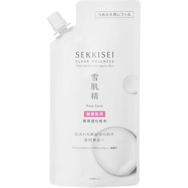 Kose 설기정 클리어 웰니스 퓨어 콘크 SS 리필용 [민감한 피부를위한 로션]