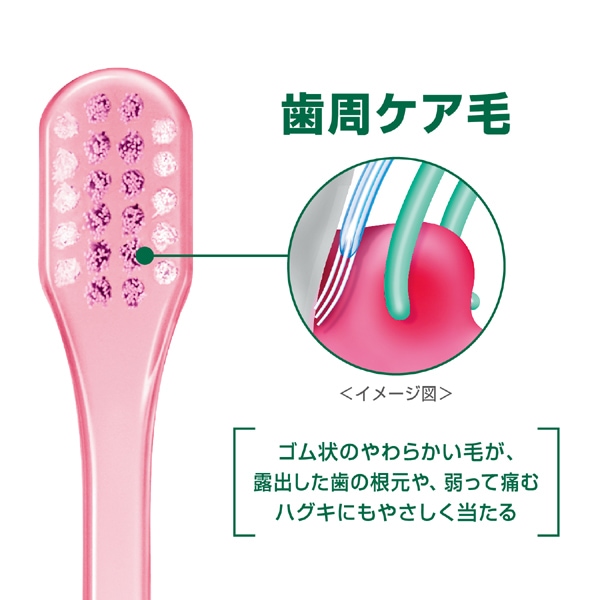 껌 GUM 껌 포옹 랩 덴탈 브러쉬 #518 부드러운 4열 콤팩트 1개 [칫솔]