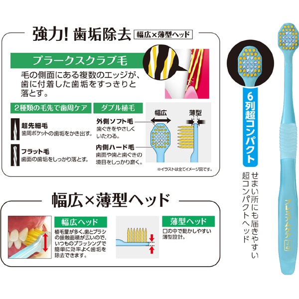 에비스 EBiSU 프리미엄 케어 고치구 제거·6열 초컴팩트 보통 B-3605M 1개