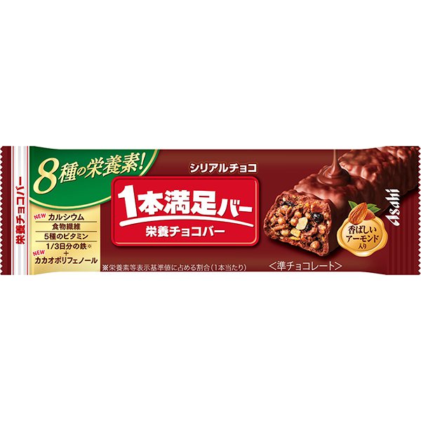 아사히 그룹 식품 Asahi 1병 만족 바 시리얼 초콜릿 1병 [영양 서포트 식품]