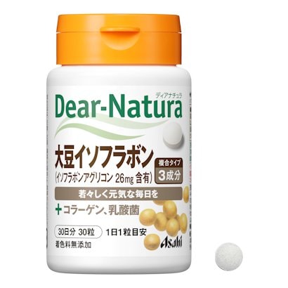 디어 내츄럴 Dear-Natura 대두 이소플라본 with 콜라겐 유산균 30립(30일분)