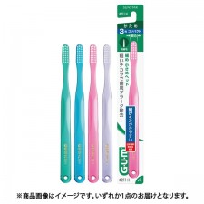 껌 GUM 껌 치과 브러쉬 No.211 가용 3 열 컴팩트 헤드 1 개 [칫솔]