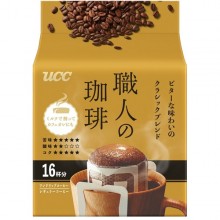 UCC 유시씨 장인의 커피 원드립 커피 비터인 맛의 클래식 블렌드 112g(7g×16봉)