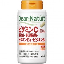 디어 내츄럴 Dear-Natura 비타민 C・아연・유산균・비타민 B2・비타민 B6 120알입(60일분)