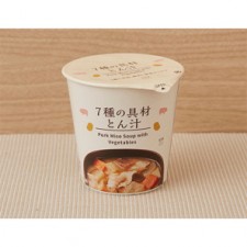 로손 7종 건더기 톤지루 일본 편의점 컵스프