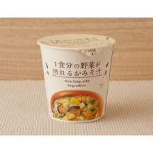 로손  1식분의 야채 미소시루 일본 편의점 컵스프