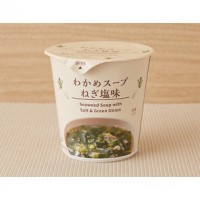 로손 와카메 스프 네기시오맛 일본 편의점 컵스프